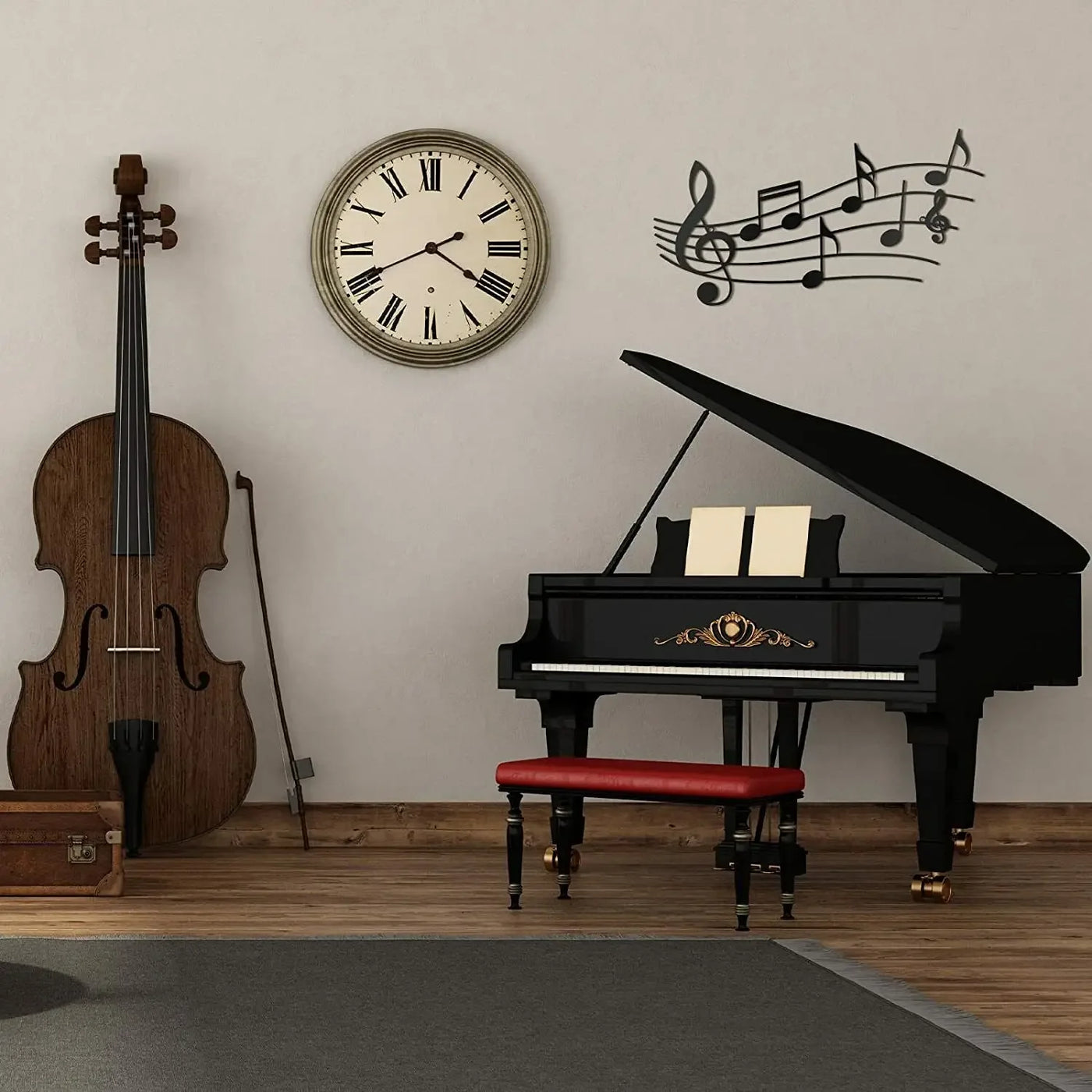 Music Note Wall Decor Metal Music Notes Wall Art Music Theme Note Decor