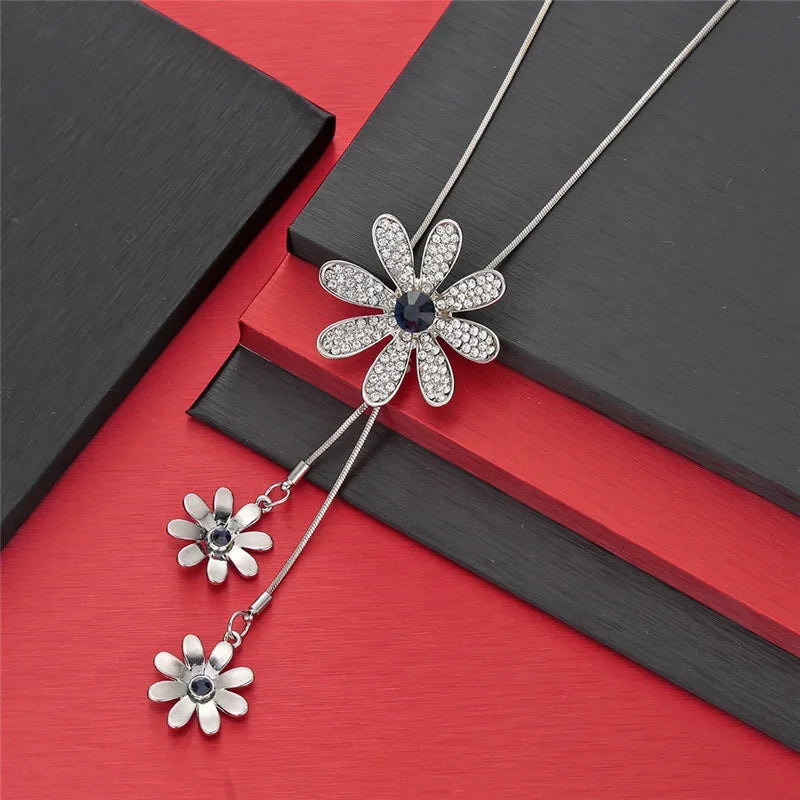 Long Necklaces & Pendants for Women Maxi Collier Femme Geometric Chain Fashion Necklace Statement Colar Accessories Jewelry 2024