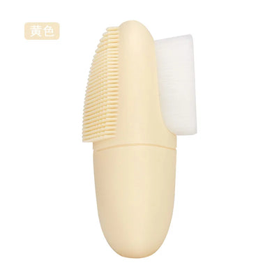 Double Sided Silicone Facial Cleansing Brush Manual Massage Facial Cleanser Brush Soft Bristles Deep Cleaning Exfoliator Tool