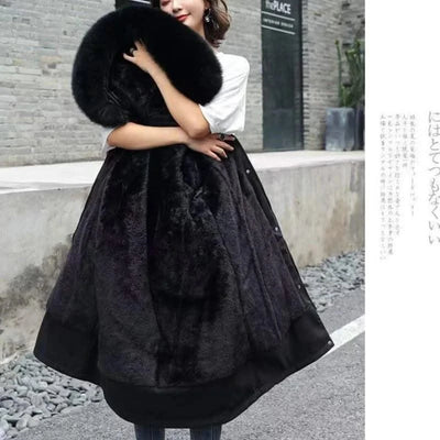 Women's Winter Hodded Fleece Padded Jacket Windbreaker Office Lady In Coats & Jackets Outerwear