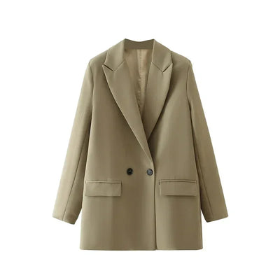 MUJER 2025 Women's Blazers New Office Casual Blazer Woman Straight Outerwears Fashion Women's Tailoring Blazers for Women Coats