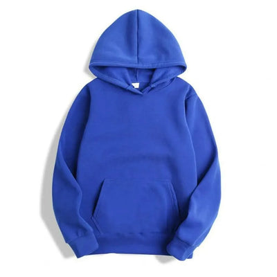 Women Sweatshirt Autumn Hoodie Hooded Solid Color Drawstring Patch Pocket Pullover Long Sleeve Loose Soft Warm Lady Hoodies