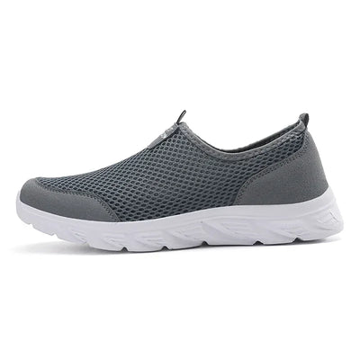 Men Shoes Breathable Mesh Summer Lightweight Hiking Walking Casual Shoes Slip-On Driving Men's Loafers