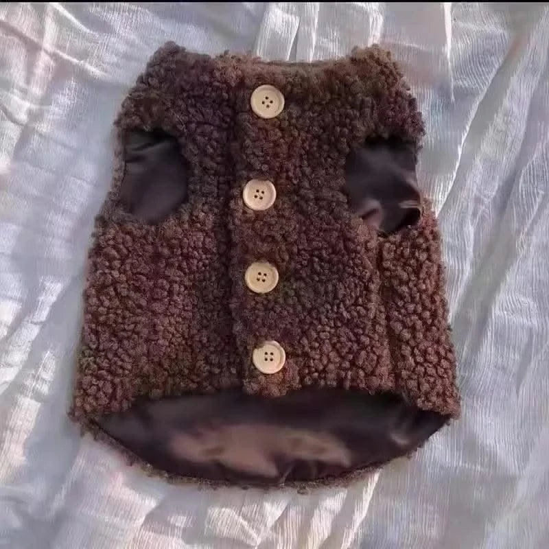 Cat Clothes Warm Lambhair Vest Soft Cozy Winter Warm Fleece Sweatshirt Puppy Kitten Jacket Coat Pet Sphynx Costume Sweater