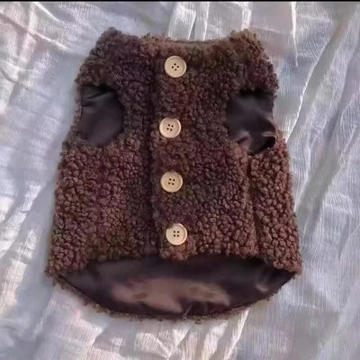 Cat Clothes Warm Lambhair Vest Soft Cozy Winter Warm Fleece Sweatshirt Puppy Kitten Jacket Coat Pet Sphynx Costume Sweater