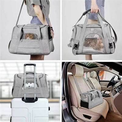 Pet Carrier Portable Cat And Dog Outgoing Bag Breathable Pet Car Carrying Bag