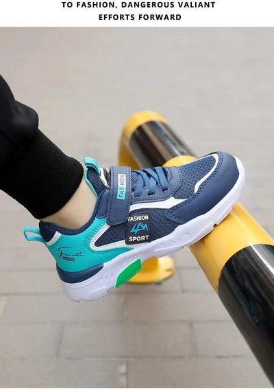 Children Casual Sports Shoes for Boys Breathable Summer Kids Hook&Loop Students Girls School Running Kids' Outdoor Sneakers