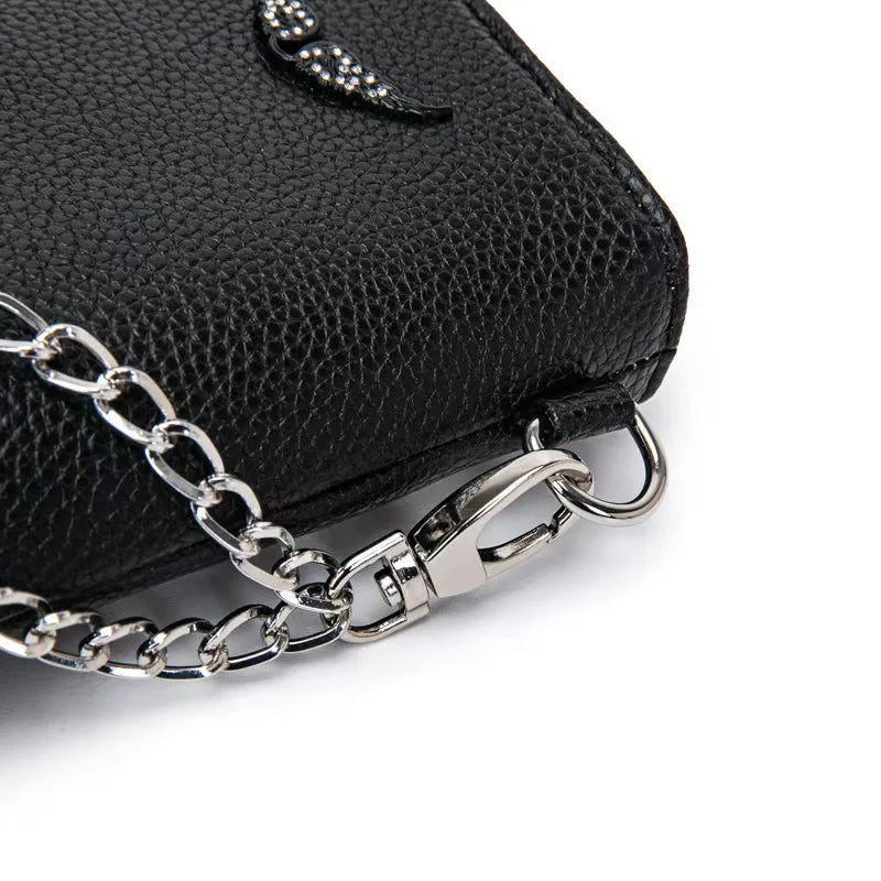 Handbags for Women 2025 New Fashion French Women's Shoulder Bag Wings ZVbag Pu Retro Messenger Bag Luxury Designer Handbag