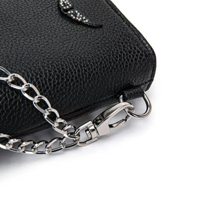 Handbags for Women 2025 New Fashion French Women's Shoulder Bag Wings ZVbag Pu Retro Messenger Bag Luxury Designer Handbag