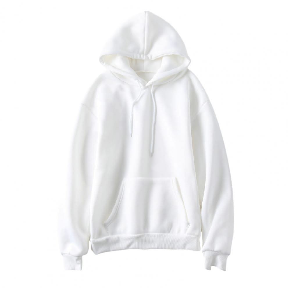 Women Sweatshirt Autumn Hoodie Hooded Solid Color Drawstring Patch Pocket Pullover Long Sleeve Loose Soft Warm Lady Hoodies