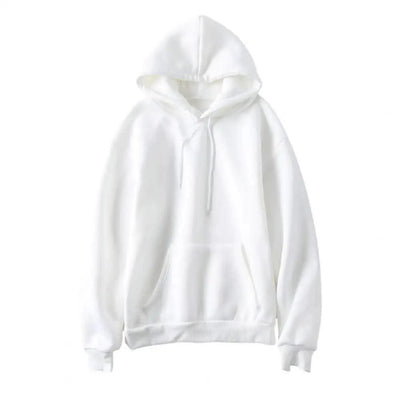 Women Sweatshirt Autumn Hoodie Hooded Solid Color Drawstring Patch Pocket Pullover Long Sleeve Loose Soft Warm Lady Hoodies