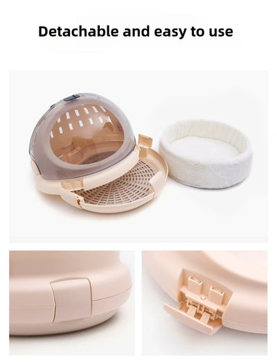 Pet Air Carrier Strong Bearing Capacity Travel Portable Car Space Capsule Small Cats Carriers Breathable Pet Products Supplies