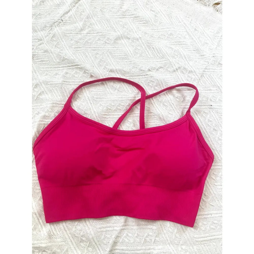Yoga, Sports, Cycling, Vest, Halter Bra for Women, Seamless Breathable, High-support Sports Bra, Yoga, Running, Gym Exercise