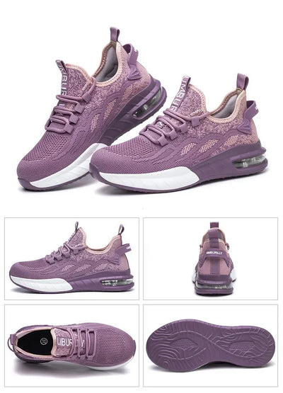Non Slip Lightweight Breathable Sneakers for Women Steel Toe Indestructible Safety Shoes Anti-puncture Protection Safety Shoes