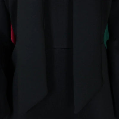 Elegant Dresses for Women Bow Collar Full Sleeve High Waisted Pleated Mid Calf Luxury Birthday Party Dinner Vestidos Mujer Dress