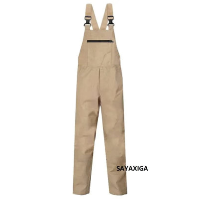 Bib Overalls Men Work Clothing Plus Size Protective Coveralls Strap Jumpsuits Multi Pockets Uniform Sleeveless Worker Pants 5xl