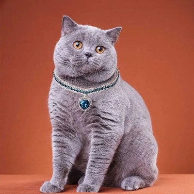 Rhinestone Pet Collars Sparkling 3 Rows Crystal Diamond Cat Small Dog Wedding Collar Puppy Girl Bling Necklace Pendant Jewelry