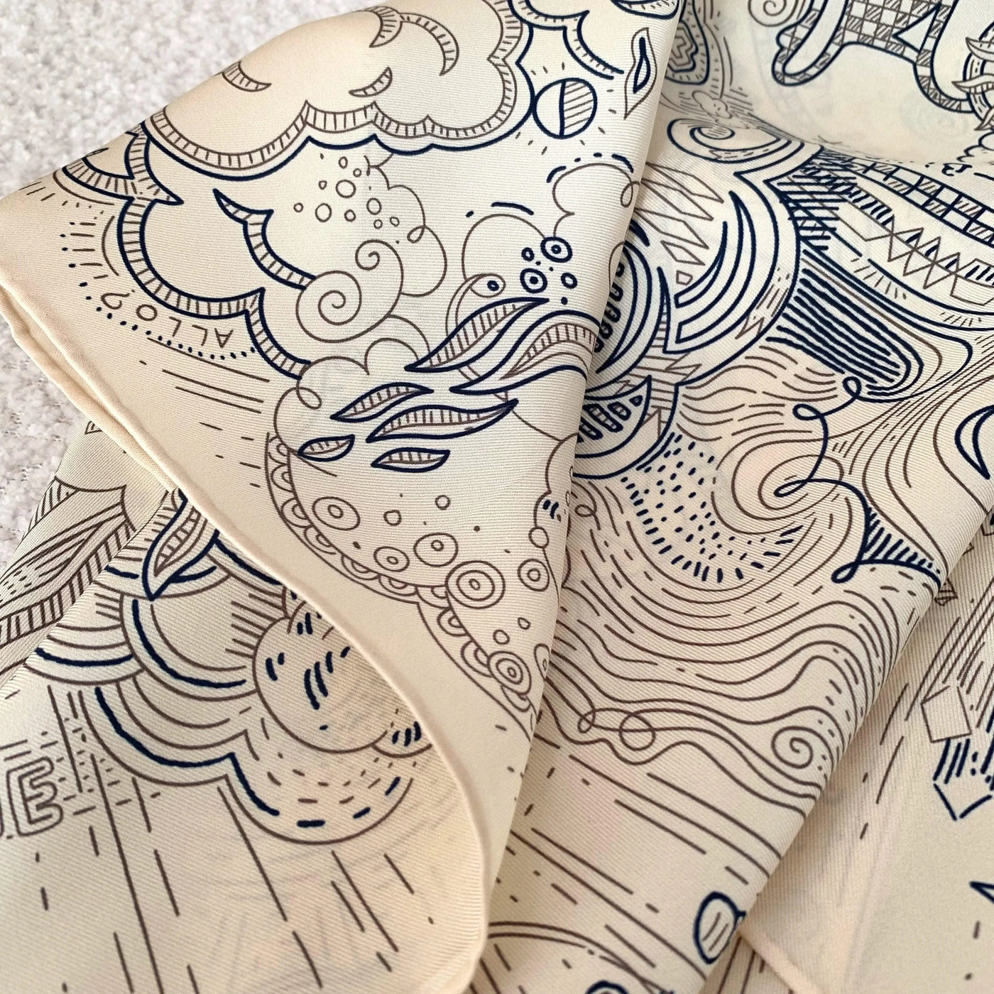 100% Real Silk Scarf Shawl Large Head Scarves Hijab for Hair Wrapping 90cm