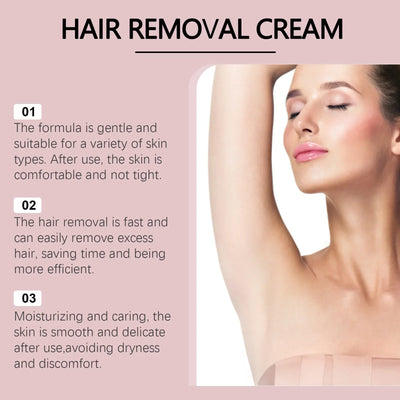 Intimate Areas Painless Hair Remover Cream Hair Growth Inhibitor Armpit Leg Permanent Depilatory Smooth Moisturizing Skin Care