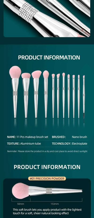 Makeup Brushes Set Private Label Pink Synthetic Hair Foundation Powder Contour Eyeshadow Make up Brushes