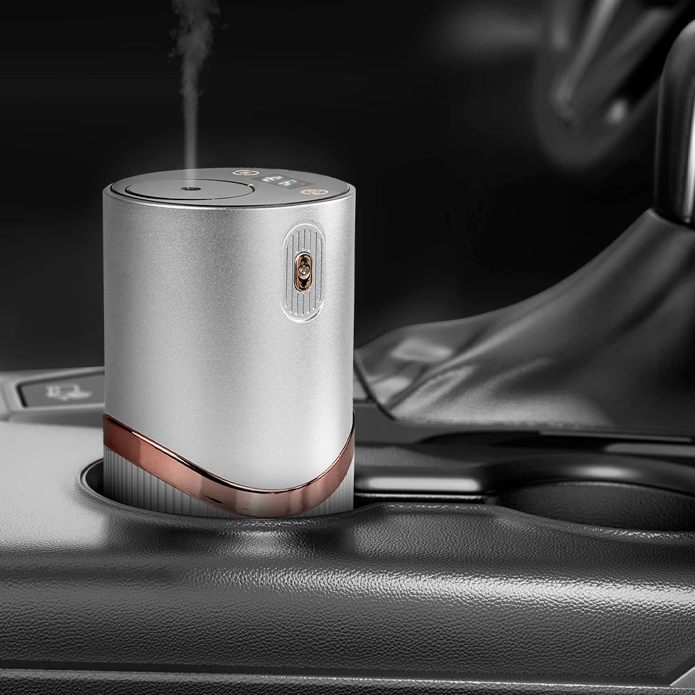 Car Diffuser Car Air Fresheners Room Fragrance Diffuser HD Digital Display Portable Waterless Diffuser For Home Office Bedroom