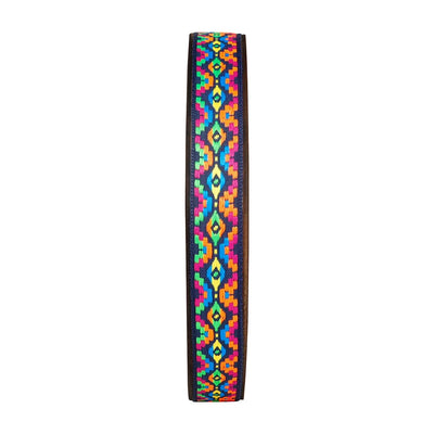 M MBAT 8 Inch Stream Drums Solid Wood Hand Carving Sun Pattern and Colorful Woven Trim Sea Wave Sound Percussion Instrument