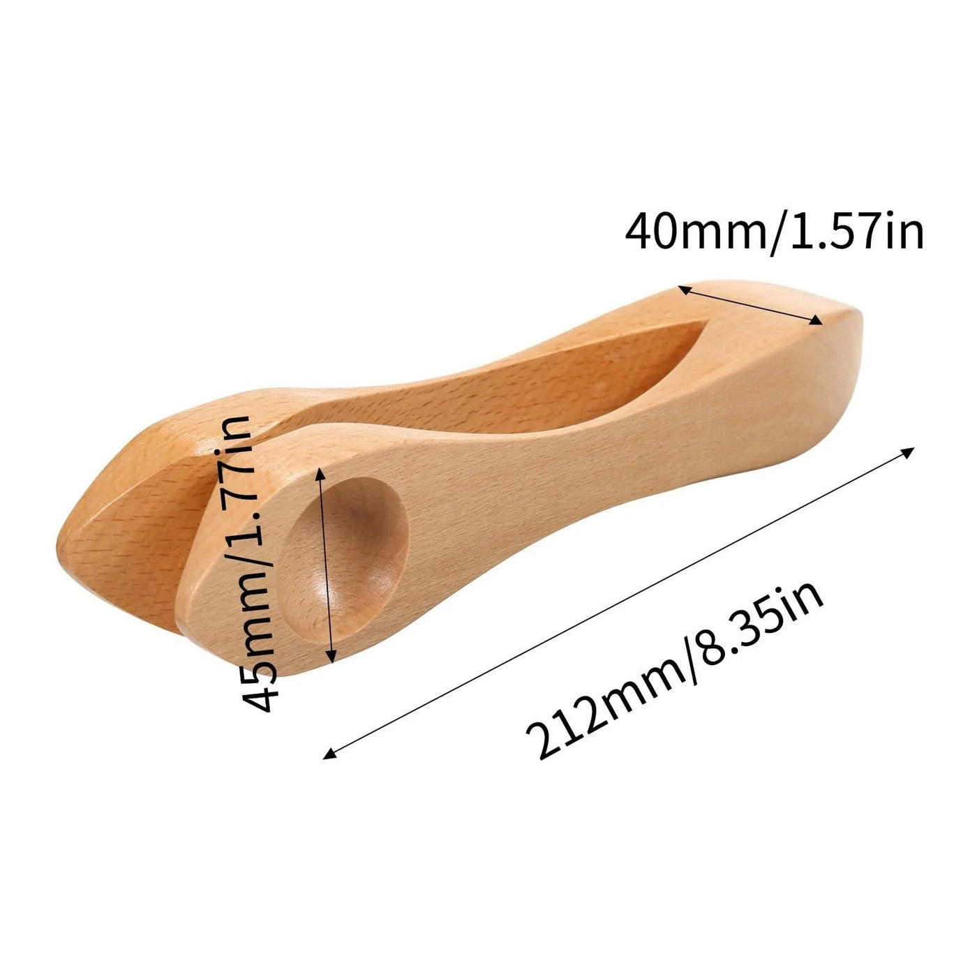 Wooden Musical Spoon Folk Percussion Instrument Natural Wood Folk Sound Traditional Percussion Spoons Great Gift for Adults Chil