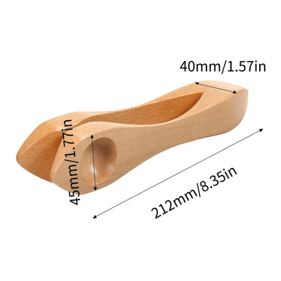 Wooden Musical Spoon Folk Percussion Instrument Natural Wood Folk Sound Traditional Percussion Spoons Great Gift for Adults Chil
