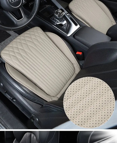 54cm Breathable Car Seat Cushion Luxury Leather Commercial Vehicle Non-slip Support Pad Universal High Rebound Sponge Seat Cover