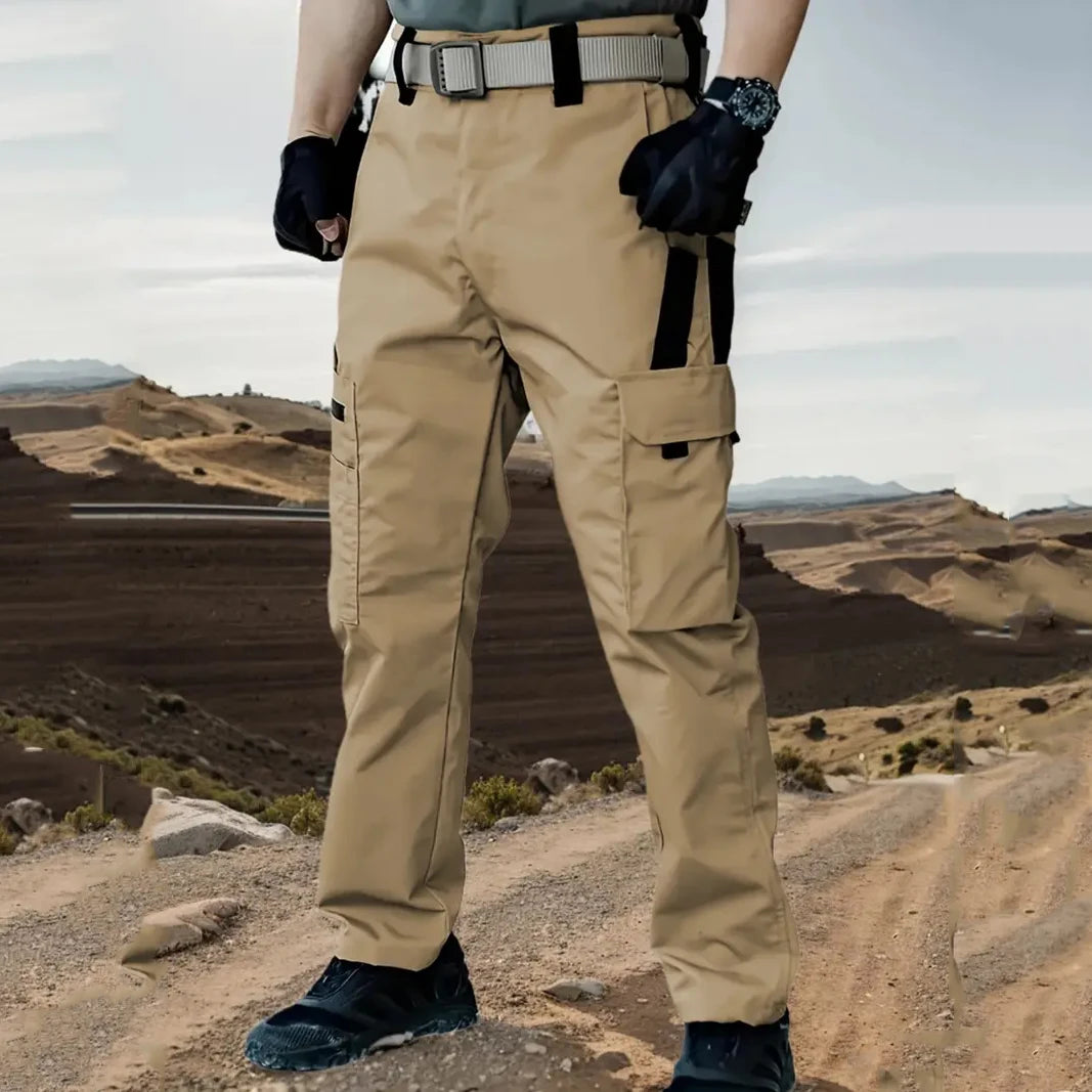 Men's Outdoor Work Pants 2-Pcs Tactical Cargo Trousers New Multi-pocket Wear-Resistant Workwear Outdoor Waterproof Hiking Pants