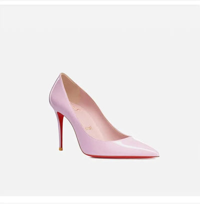 Pink, Pointed Toe High heeled shoes for women | light lipstick base sexy temperament, not tiring, single foot shoes