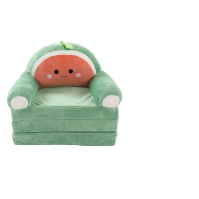 Kids Foldable Sofa Bed Cartoon Foldable Kids Sofa Soft Cute Shape 2 in 1 Wide Armrest Washable Humanize for Bedroom