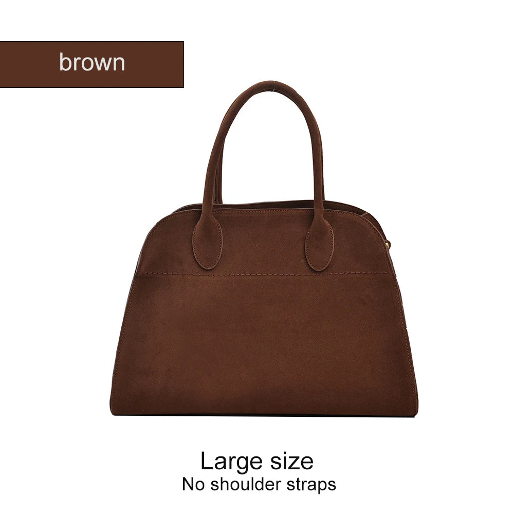 Women's handbag high-end women's luxury minimalist designer large capacity shoulder bag retro unique personality handbag-A-DH