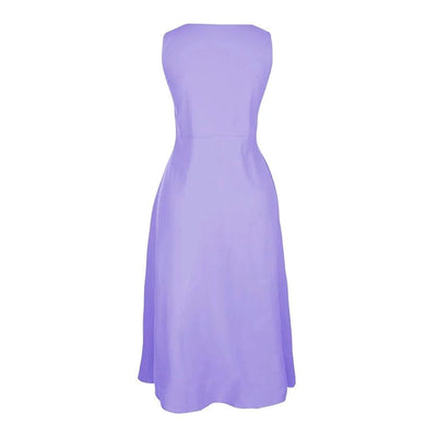 Cotton Linen Sleeveless Dress for Women Summer Pullover Skirt Vestidos Fashion Female Clothing Short Sleeved Loose Long Dress
