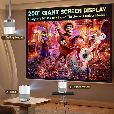Projector2024 New Products Portable Projector Mini Android Lcd 4K Smart Tvs HD 4K 1080P Home Theater Projector