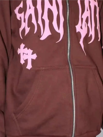 New in Hoodies & Sweatshirts Hooded Sweatshirt Harajuku Man Hoodie Men Men's Clothes Zip Up Hoodies Mens Clothing Goth Y2k Coat
