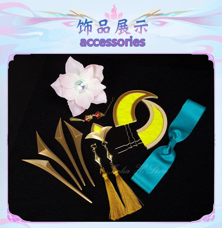 Irelia H Lux LOL Spirit Blossom Lux Cosplay Costume for women game halloween party dress role cosplays