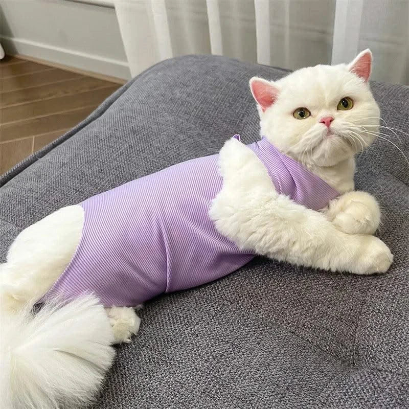 Cat Weaning Sterilization Suit Cats Anti-licking Sterilization Clothes Pet Surgery Recovery Suit Castration Wound Recovery Cloth