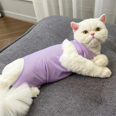 Cat Weaning Sterilization Suit Cats Anti-licking Sterilization Clothes Pet Surgery Recovery Suit Castration Wound Recovery Cloth