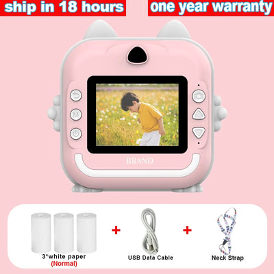 Digital Children Camera For Photography Instant Print Photo Kids Camera Mini Thermal Printer Video Educational Toys Gift