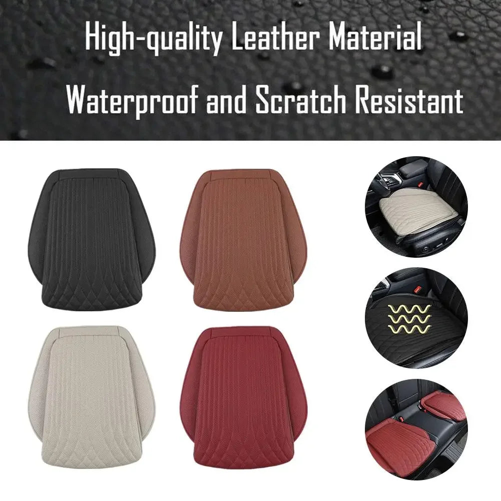 54cm Breathable Car Seat Cushion Luxury Leather Commercial Vehicle Non-slip Support Pad Universal High Rebound Sponge Seat Cover
