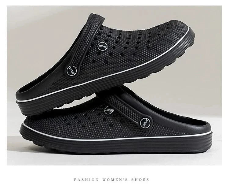 Men's Flat-Soled Clogs Are Breathable, Comfortable, Non-Slip, Wear-Resistant, Casual and Versatile, Daily Home Outing Work Shoes