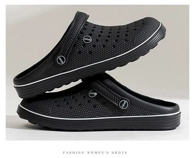 Men's Flat-Soled Clogs Are Breathable, Comfortable, Non-Slip, Wear-Resistant, Casual and Versatile, Daily Home Outing Work Shoes