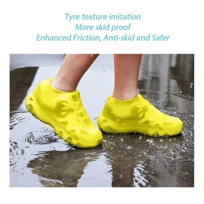 Waterproof Rain Shoes Covers Silicone Non-slip Wear-resistant Outdoor Adult Children Boots Portable Elastic Reusable
