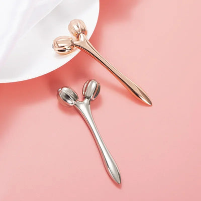 Double Roller Ball Eye Cream Massage Stick Facial Massager Lift Import Eye Care Tool Under-Eye Puffiness And Wrinkle Reduction