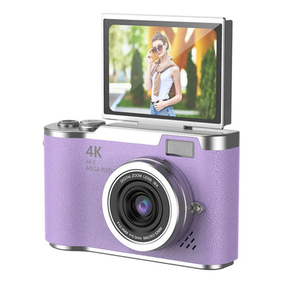 High-Definition HD Digital Camera 4K 48MP 8X Digital Zoom Video Camcorder CCD with Hanging Straps Flip Screen