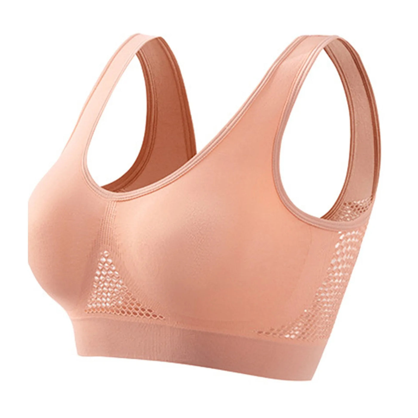Breathable Sports Bra Top Fitness Women Brassiere Removable Padded Sport Bra Running Gym Seamless Push Up Bras