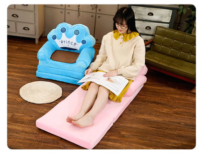 Sofas Children Sofa Cute Cartoon Lazy Folding Small Sofa Bed Girl Princess Baby Toddler Dual-purpose Child Seat  Sofas Princess