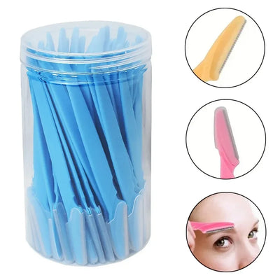 30 Pcs Eyebrow Razor For Women, Multipurpose Exfoliating Dermaplaning Tools And Facial Razor With Precision Cover,Safety Beauty