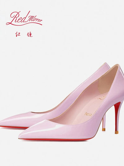 Pink, Pointed Toe High heeled shoes for women | light lipstick base sexy temperament, not tiring, single foot shoes